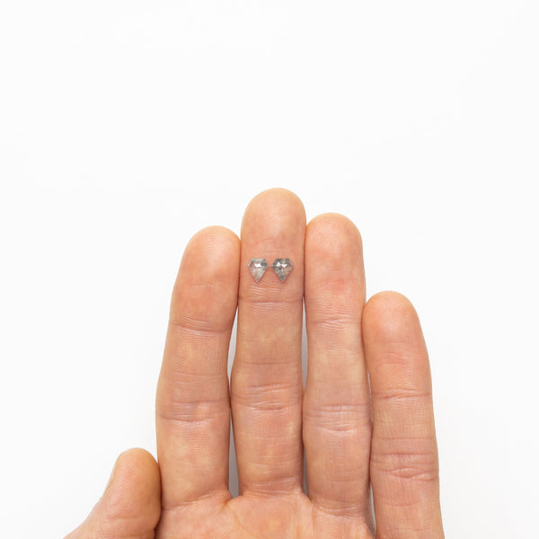 1.01cttw 2pc 6.05x5.73x2.24mm 5.98x5.74x2.32mm Shield Rosecut Matching Pair 20951-17