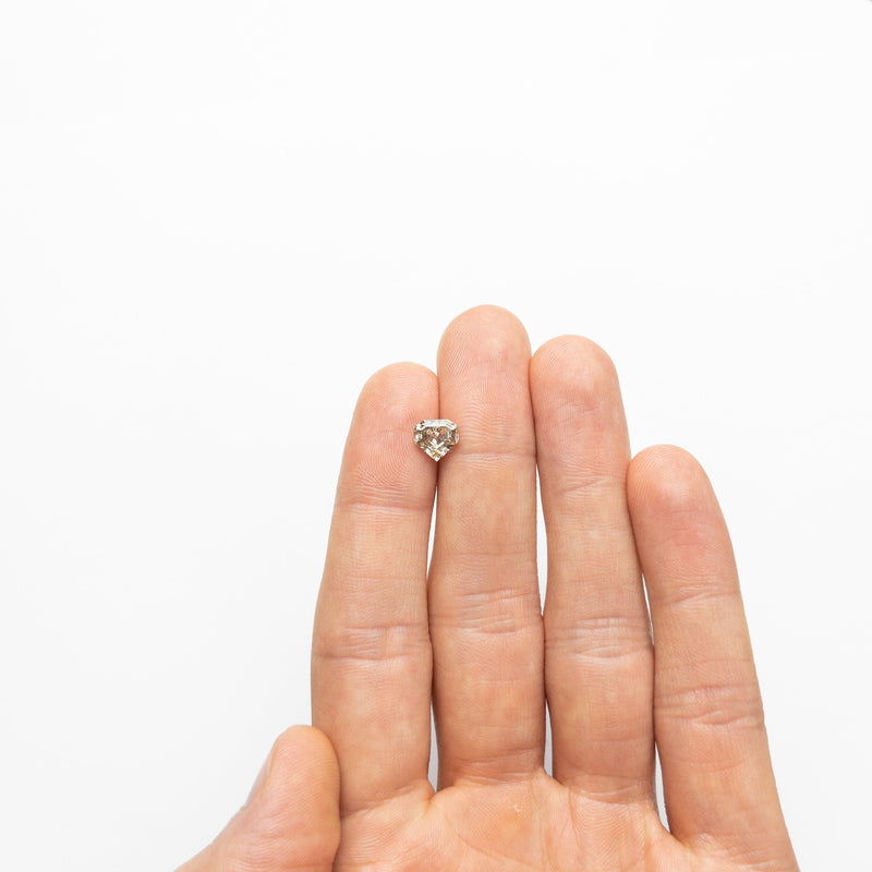 1.58ct 7.04x7.49x4.09mm I1 Shield Step Cut 19163-34 🇨🇦 - Misfit Diamonds
