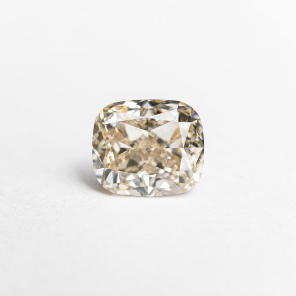 1.01ct 6.03x5.21x3.62mm GIA VS2 Champagne Cushion Brilliant 21596-01