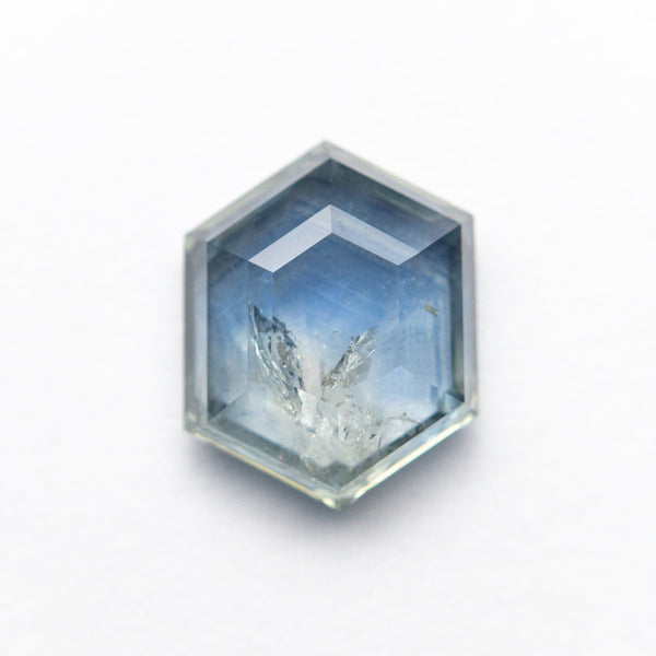 2.82ct 9.69x7.63x3.49mm Hexagon Rosecut Sapphire 21603-23