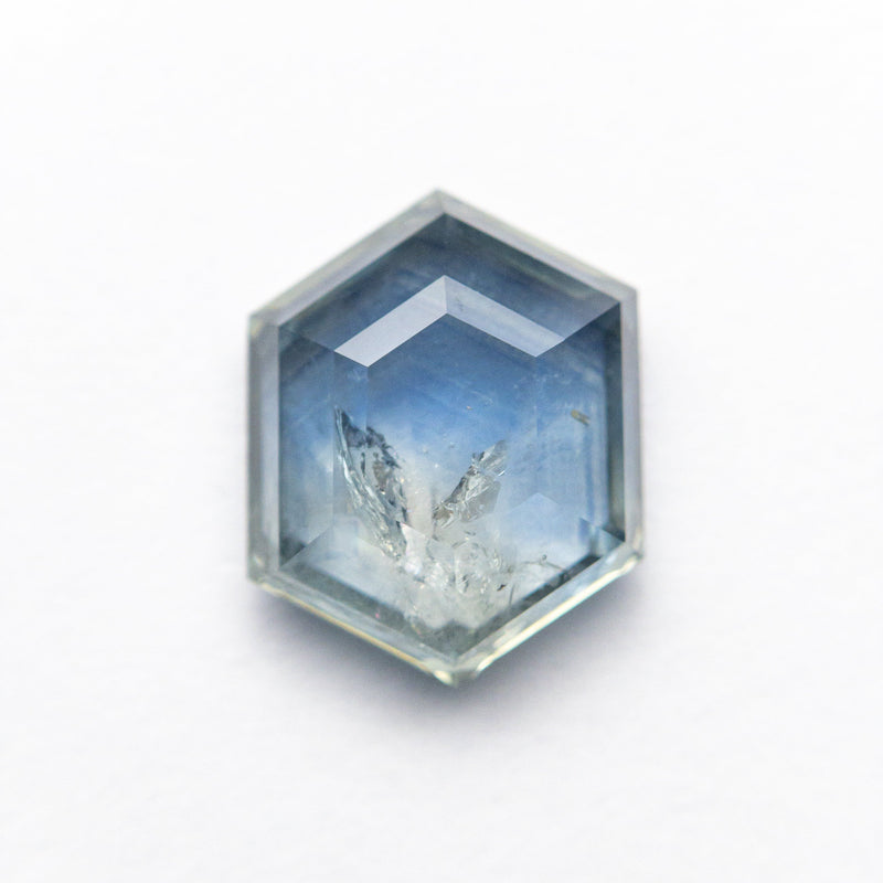 2.82ct 9.69x7.63x3.49mm Hexagon Rosecut Sapphire 21603-23