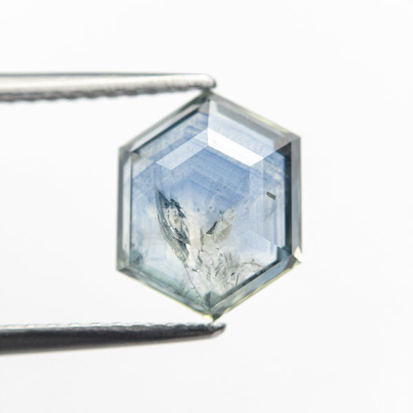 2.82ct 9.69x7.63x3.49mm Hexagon Rosecut Sapphire 21603-23