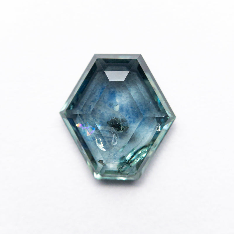 2.07ct 8.94x8.33x2.95mm Hexagon Rosecut Sapphire 21603-35