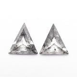 1.01cttw 2pc 6.73x6.40x2.21mm 6.65x6.31x1.82mm Triangle Rosecut Matching Pair 21869-11