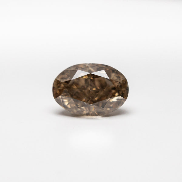 1.32ct 8.00x5.53x3.77mm GIA VS1 Fancy Deep Brown-Yellow Oval Brilliant 21919-01