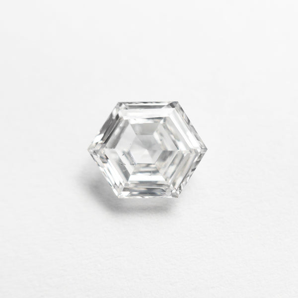 1.00ct 7.39x5.93x2.96mm SI2 F Hexagon Step Cut 21937-01