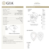 3.31ct 12.81x7.29x4.96mm GIA Fancy Brown-Pink Pear Brilliant 27233-01