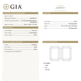 1.54ct 8.53x7.68x1.97mm GIA VVS1 L Cut Corner Rectangle Portrait Cut 28016-01