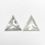 0.86cttw 2pc 6.18x6.79x1.81mm 6.21x6.81x1.91mm Triangle Rosecut Matching Pair 22381-08