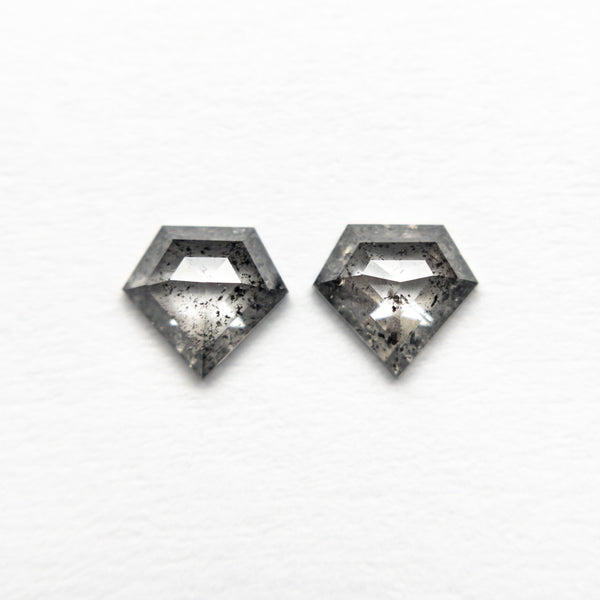 0.58cttw 2pc 4.65x5.01x1.85mm 4.68x5.02x1.85mm Shield Rosecut Matching Pair 22381-11