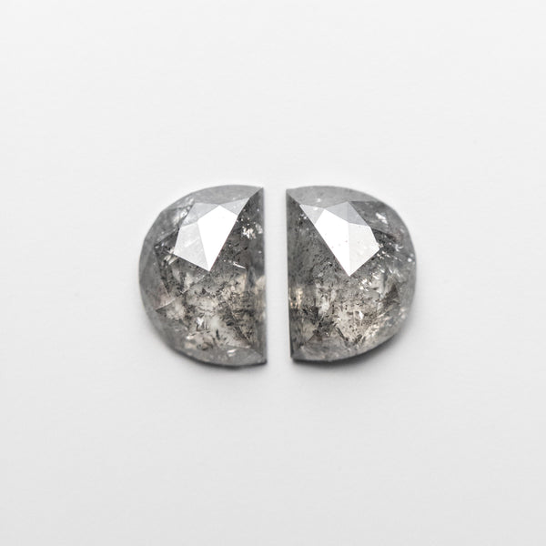 0.69cttw 2pc 5.46x3.84x1.80mm 5.32x3.90x1.93mm Half Moon Rosecut Matching Pair 22381-14