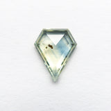 1.36ct 9.08x7.23x 2.51mm Shield Rosecut Sapphire 22434-08