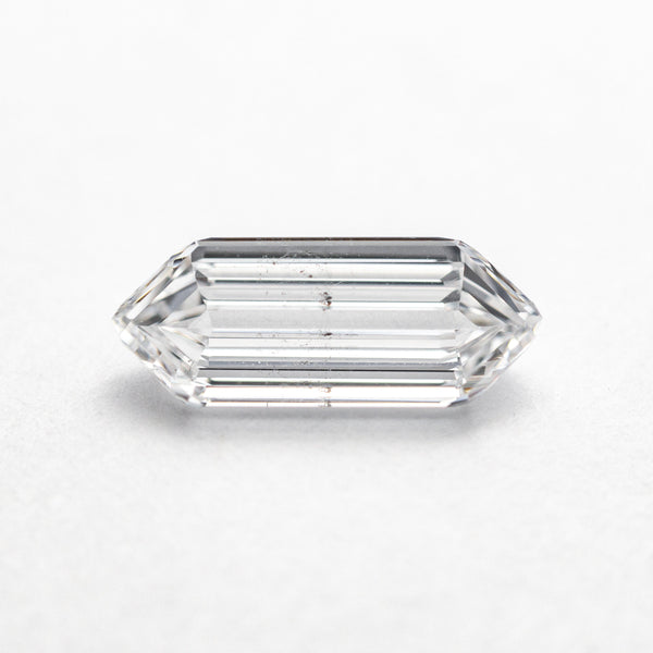 1.01ct 10.12x4.18x2.42mm GIA SI2 D Hexagon Step Cut 22621-01