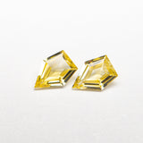 0.39cttw 2pc 5.00x3.51x1.68mm 4.99x3.50x1.58mm Shield Step Cut Sapphire Matching Pair 22780-01