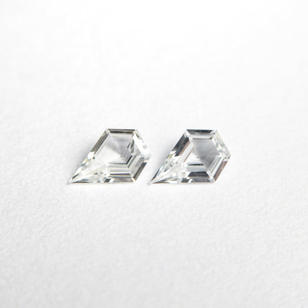 0.30cttw 2pc 4.99x3.48x1.52mm 5.01x3.50x1.48mm Shield Step Cut Sapphire Matching Pair 22782-01