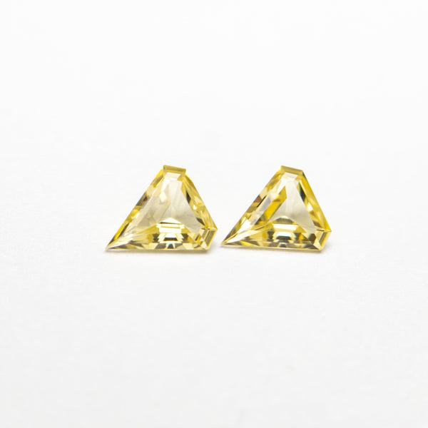 0.21cttw 2pc 4.00x3.50x1.29mm 4.02x3.52x1.34mm Shield Step Cut Sapphire Matching Pair Sapphire 22792-01