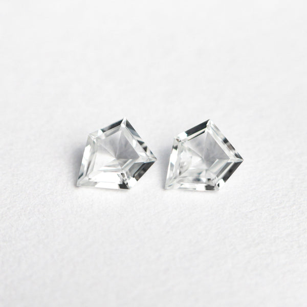 0.31cttw 2pc 4.01x3.51x1.58mm 4.00x3.49x1.54mm Shield Step Cut Sapphire Matching Pair 22794-01