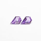 0.32cttw 2pc 5.00x3.49x1.53mm 5.04x3.53x1.54mm Shield Step Cut Sapphire Matching Pair 22806-01