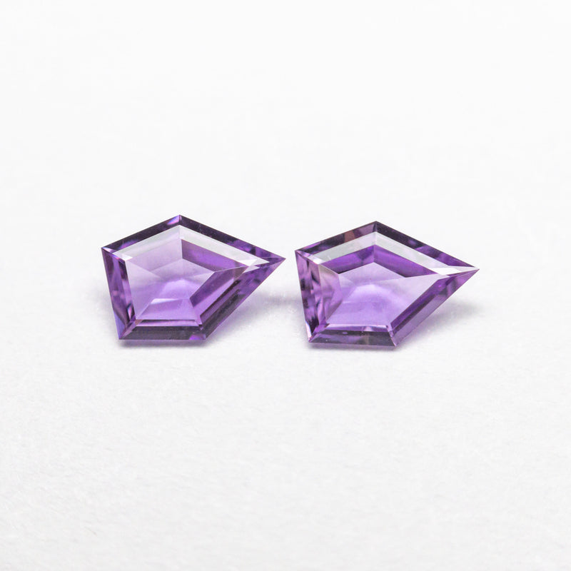 0.37cttw 2pc 5.00x3.51x1.57mm 4.98x3.49x1.55mm Shield Step Cut Sapphire Matching Pair 22807-01