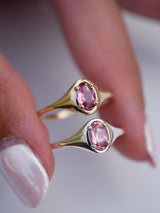 October Tourmaline Signet Ring