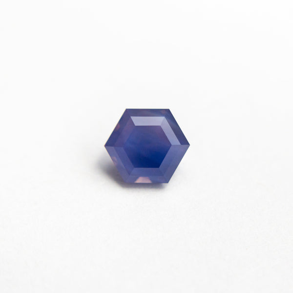 0.75ct 5.36x4.64x3.71mm Hexagon Step Cut Sapphire 23031-01