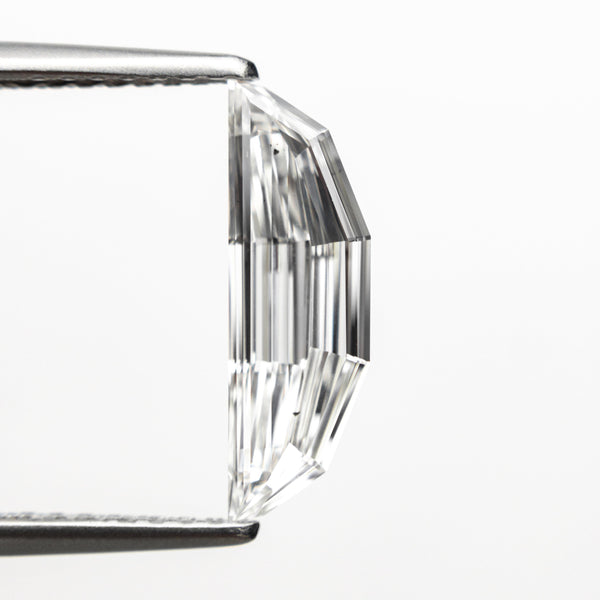 0.93ct 13.23x4.27x2.05mm GIA VS2 D Geo Half Moon Step Cut 23035-01