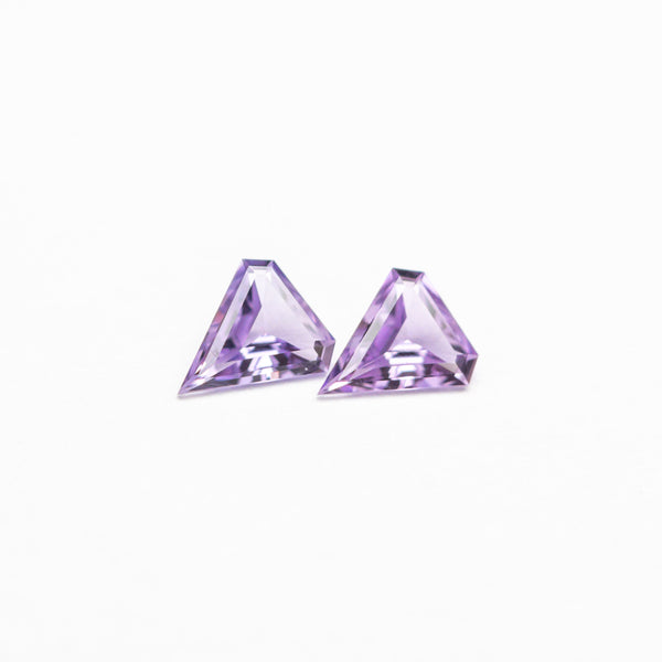 0.20cttw 2pc 3.93x3.43x1.28mm 3.92x3.43x1.28mm Shield Step Cut Sapphire Matching Pair 23390-01