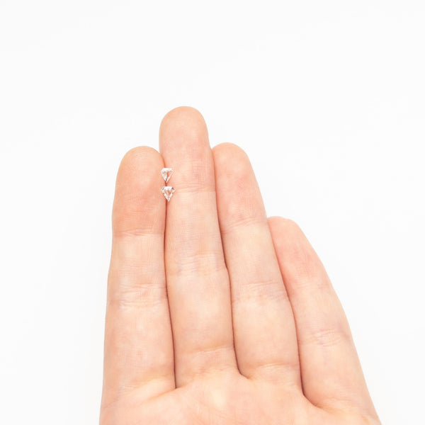 0.22cttw 2pc 4.05x3.48x1.34mm 3.97x3.44x1.32mm Shield Step Cut Sapphire Matching Pair 23395-01