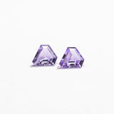 0.22cttw 2pc 3.99x3.47x1.30mm 4.01x3.49x1.31mm Shield Step Cut Sapphire Matching Pair 23397-01