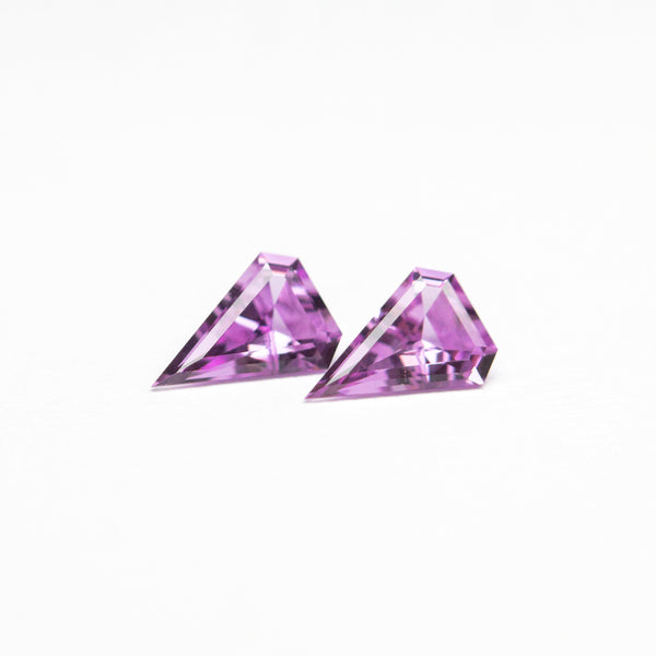 0.35cttw 2pc 5.06x3.501.80mm 5.02x3.51x1.86mm Shield Step Cut Sapphire Matching Pair 23399-01