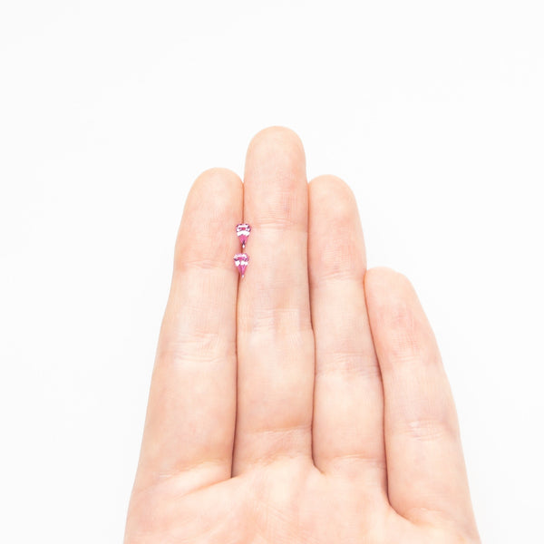 0.35cttw 2pc 5.06x3.501.80mm 5.02x3.51x1.86mm Shield Step Cut Sapphire Matching Pair 23399-01