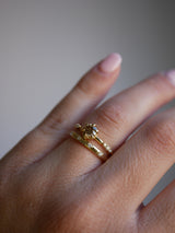 Wide Bead-Set Eternity Band