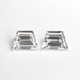 1.02cttw 2pc 6.09x4.06x2.56mm 6.13x4.00x2.62mm VS1+ G Trapezoid Step Cut Matching Pair 25533-01