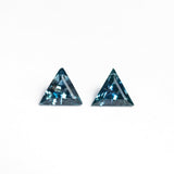 0.43cttw 2pc 4.08x4.01x2.19mm 4.04x3.99x2.25mm Triangle Step Cut Matching Pair Sapphire 26132-03
