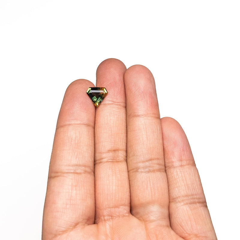 2.22ct 9.19x10.03x3.99mm Shield Step Cut Sapphire 26721-04