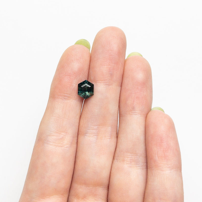 2.00ct 7.75x6.32x5.11mm Hexagon Step Cut Sapphire 26729-01