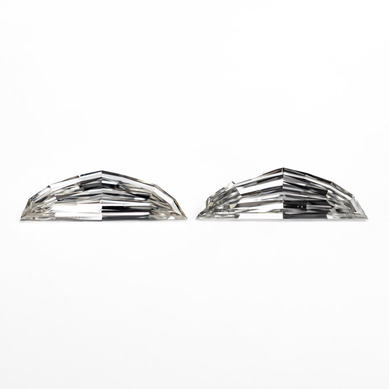 0.60cttw 2pc 9.66x2.85x1.41mm 9.80x2.91x1.55mm VS H Epaulette Step Cut Matching Pair 26751-01