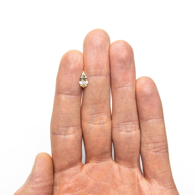 1.00ct 10.21x5.14x2.94mm VS1 C4 Geo Pear Step Cut 27082-15