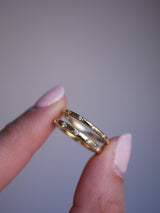 Wide Bead-Set Eternity Band