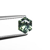 0.72ct 6.26x5.07x3.10mm Hexagon Step Cut Sapphire 27336-07