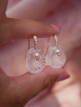 Dew Drops - Large Rock Crystal Shell