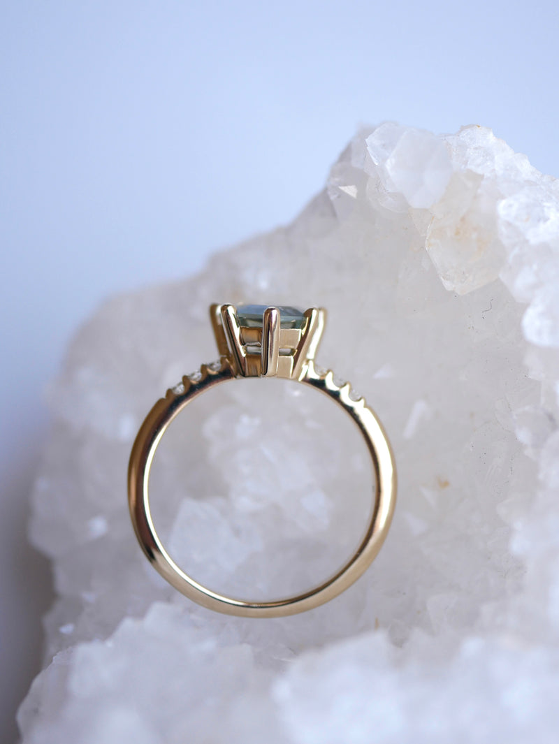 Shield Sapphire Reign Ring