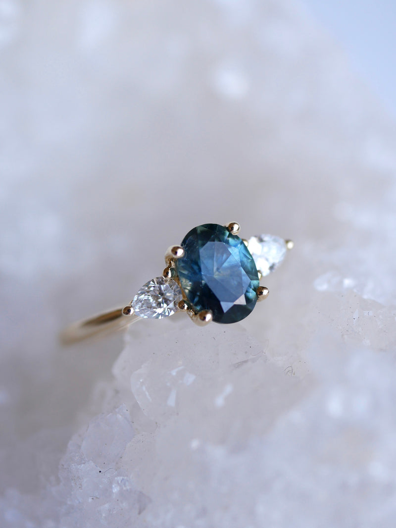 Teal Sapphire Forget Me Not