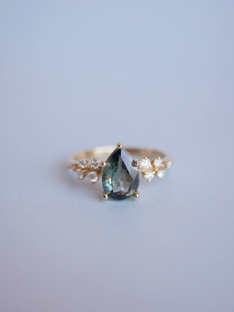 Pear Sapphire Athena Ring