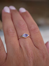 December Tanzanite Signet Ring