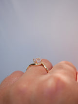 Pink Sapphire Nautilus Ring