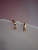 Mirrorball Diamond Hoops