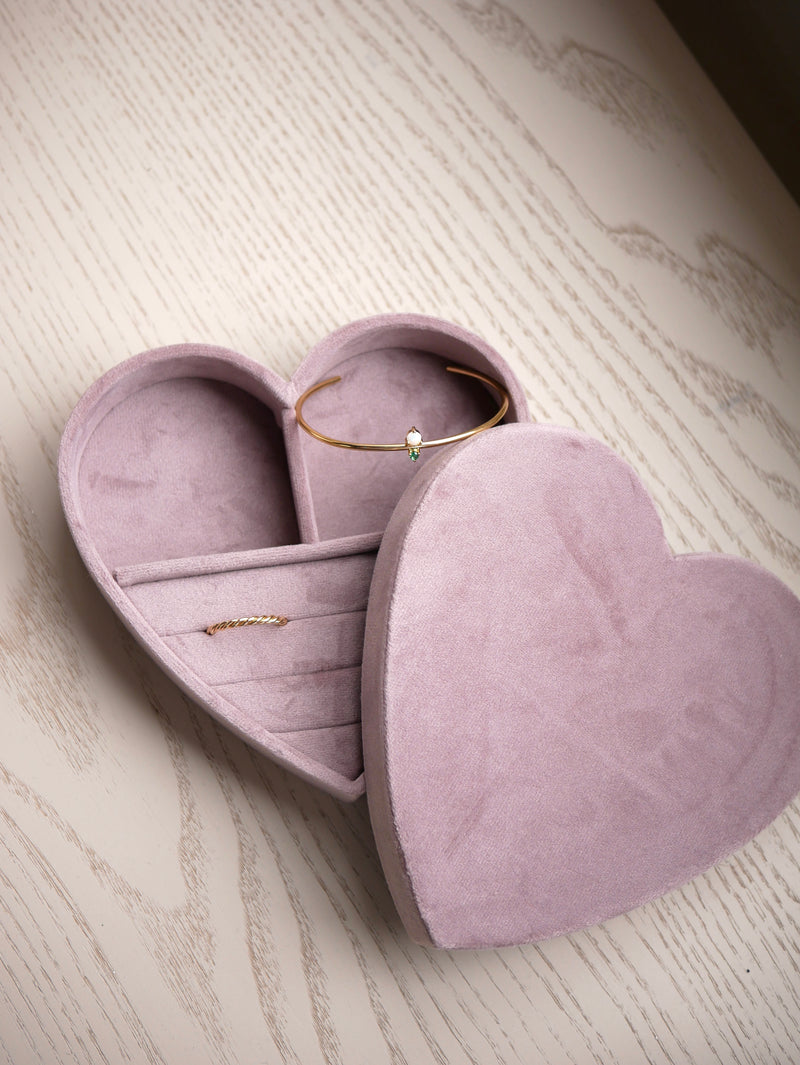 Velvet Heart Jewelry Box
