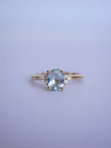 Mint Sapphire Trio Ring