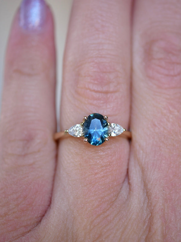 Teal Sapphire Forget Me Not